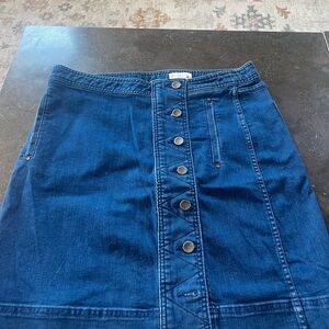 Carlisle Dark Blue Denim Mini Skirt
